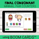 Final Consonant Deletion Minimal Pair Counters | Boom Card