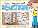 Final Consonant Deletion (Small Group Puzzles, Task Cards,