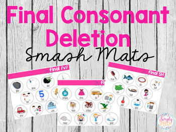 Preview of Final Consonant Deletion Smash Mats