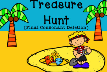 Preview of Final Consonant Deletion- Treasure Edition (BOOM CARDS)