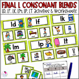 Ending Blends with Final L Blends Word Sorts and Phonics W