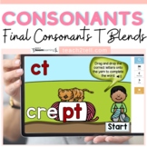 Final Consonants T Ending Blends Boom Cards