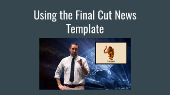 Preview of Final Cut News Broadcast Template for Student Broadcasts and TPT Sellers!