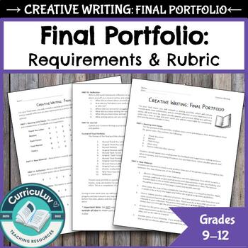 Preview of Final Portfolio Requirements and Rubric For Creative Writing- Editable