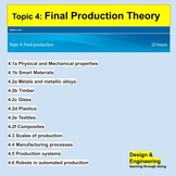 Final Production Theory Bundle Topic 4 IB DP DT