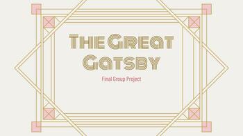 Preview of Final Project for The Great Gatsby 