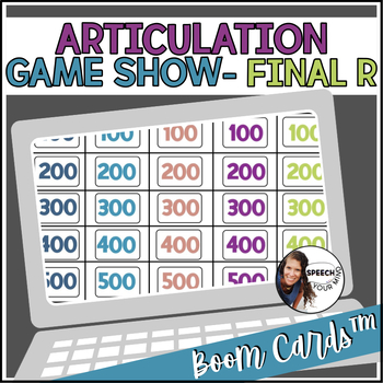 Preview of Final R Articulation Game Show Boom™ Cards | Post-Vocalic R Trivia Game