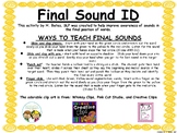 Final Sound Identification Slides and Strategies
