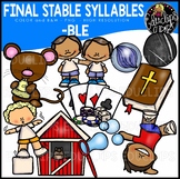 Final Stable Syllables -BLE {Educlips Clipart}