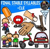 Final Stable Syllables -CLE {Educlips Clipart}