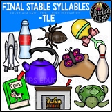 Final Stable Syllables -TLE {Educlips Clipart}