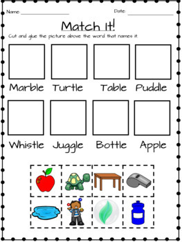 Final Stable Syllables - le endings - Fun with Phonics! by Eli Burger