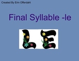 Final Syllable -le