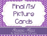 Final /TS/ Word Articulation Picture Cards