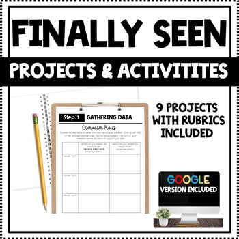 Preview of Finally Seen (Kelly Yang) - Projects & Activities - PDF & Google Included