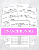 Finance Bundle | Printable Finance | Savings Tracker | Deb