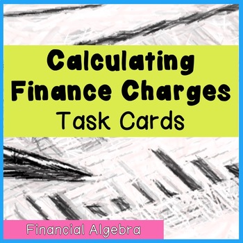 Preview of Finance Charges Task Cards