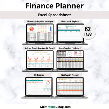 Preview of Finance Planner Excel Spreadsheet