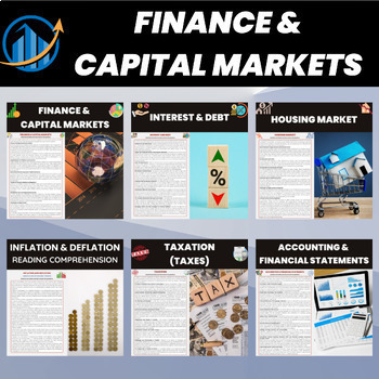 Preview of Finance and Capital Markets Reading Comprehension Bundle | Financial Literacy