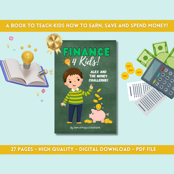 Preview of Finance for Kids Book, Teach Children About Money, Financial Literacy for Kids