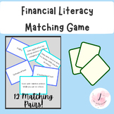 College Readiness Financial Aid Literacy Vocabulary Matching Game