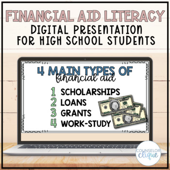 Preview of Financial Aid Literacy Digital Presentation for High School Students