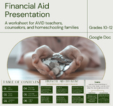 Financial Aid Presentation & Student Notes Handout (FAFSA 