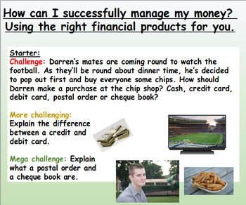 Preview of Financial Education: Credit Cards - Presentation and Worksheets