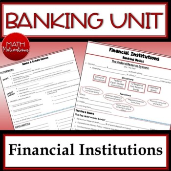 Preview of Financial Institutions - The Federal Reserve, Banks, & Credit Unions