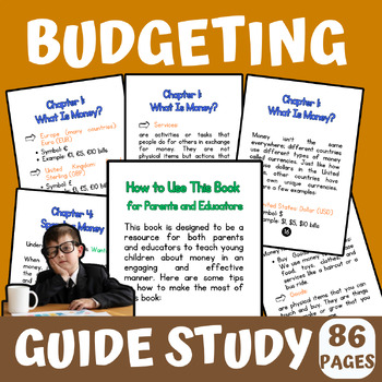 Preview of Financial Literacy: A Unit for Needs and Wants & Spending and Saving Guide book