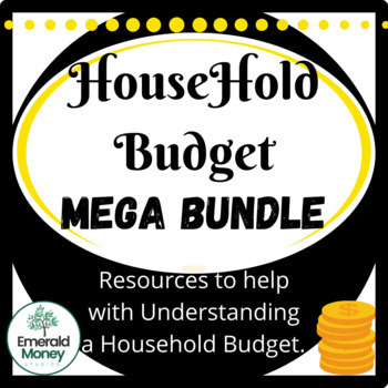 Preview of Financial Literacy Activities, Household Budget MEGA BUNDLE!