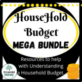 Financial Literacy Activities, Household Budget MEGA BUNDLE!
