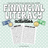 Financial Literacy Activities | Count Canadian Bills & Coi