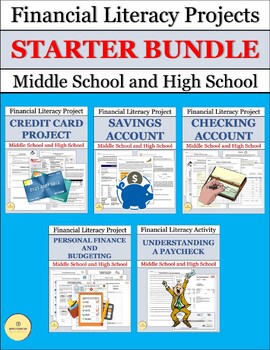 Preview of Financial Literacy Activities & Projects STARTER BUNDLE