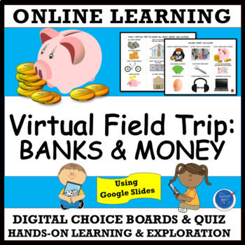 Preview of Financial Literacy Activity | Bank Virtual Field Trip | Counting & Saving Money
