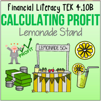 Preview of Financial Literacy Activity: Calculating Profit at a Lemonade Stand 4.10B