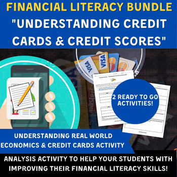 Preview of Financial Literacy BUNDLE: Credit Cards & Credit Scores PowerPoint & Activities
