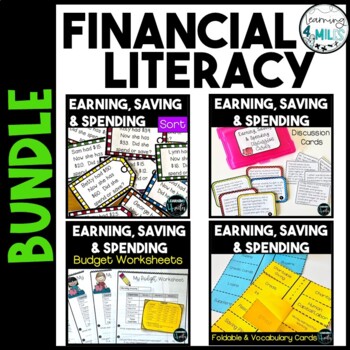 Preview of Financial Literacy BUNDLE | Earning, Saving, Spending