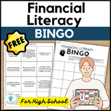 Financial Literacy Activity Bingo - High School Personal F