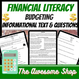 Financial Literacy Budgeting Introduction High School Pers