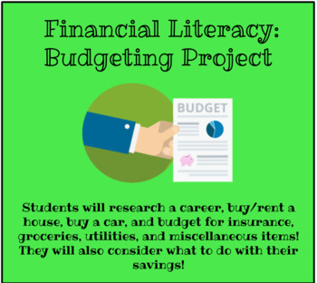 Preview of Financial Literacy- Budgeting Project