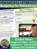 Financial Literacy Guided Notes: Budgeting for Philanthrop