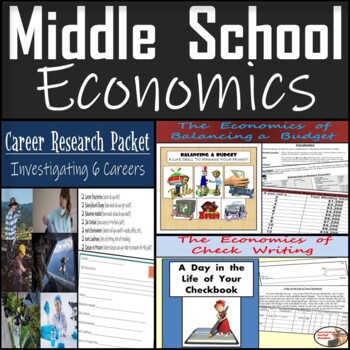 Preview of Financial Literacy: Budgets, Careers, and Checks - Paper & Google Drive Versions