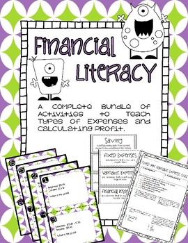 financial literacy bundle expenses and profit teks 4