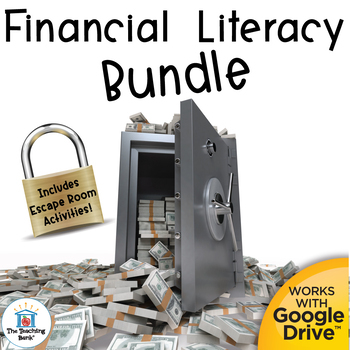 Preview of Financial Literacy Bundle including Escape Room Activities