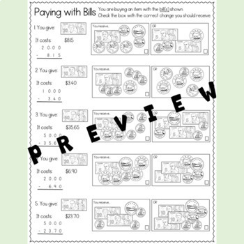 financial literacy canadian money worksheets for grade 5 bc ontario