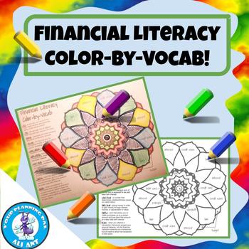 Preview of Financial Literacy Color-by-Vocab