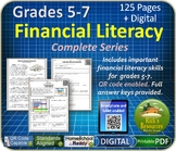 Financial Literacy Complete Unit - Grades 5-7 - Print and 