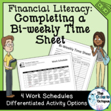 Financial Literacy - Completing a Timesheet