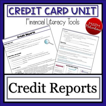 Preview of Financial Literacy: Credit Report Notes